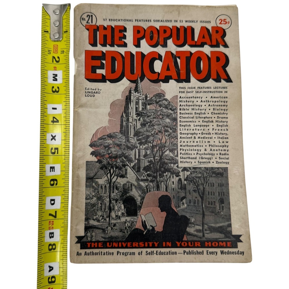 The Popular Educator Magazine Issue 21 In Your Home Self Education Vintage - Picture 2 of 7